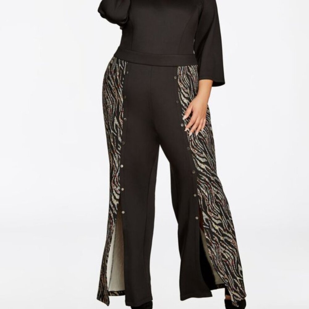 A Rare Hot Find!!! Ashley Stewart Leopard Print Jumpsuit.